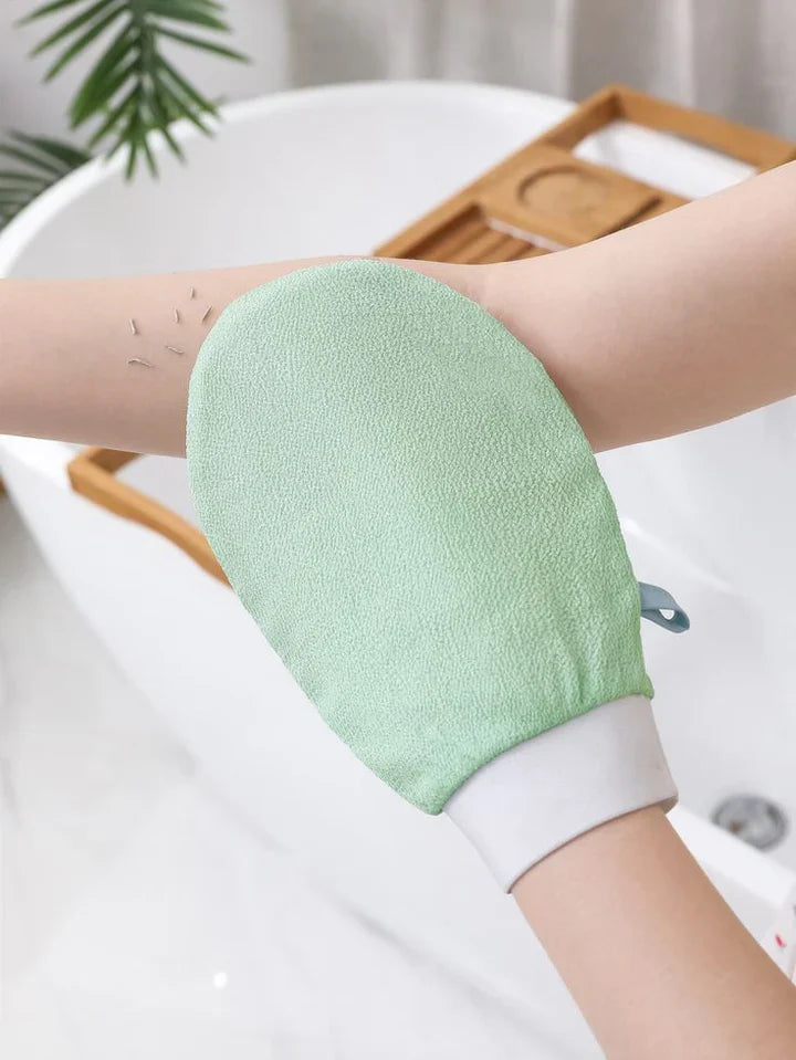 Exfoliating Gloves Mitt Removal